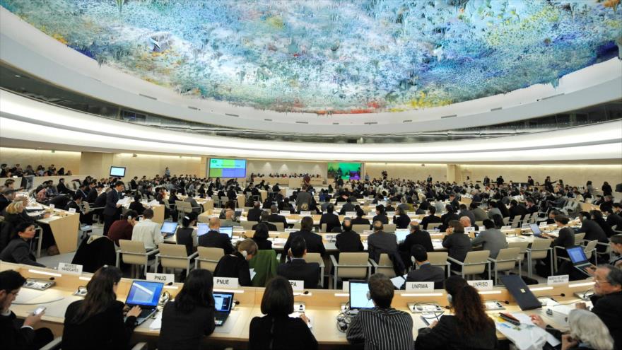 Una sesión del Consejo de Derechos Humanos de las Naciones Unidas.