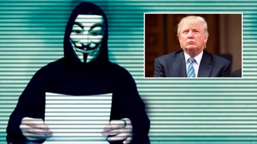Anonymous declara la guerra a Trump en un video.
