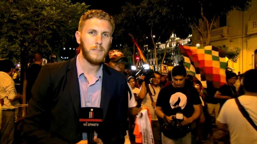 Marchan contra candidatura de Keiko Fujimori en presidenciales de Perú