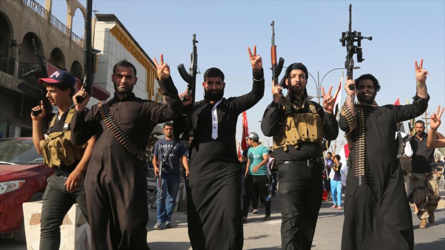 Integrantes del grupo terrorista EIIL (Daesh, en árabe).