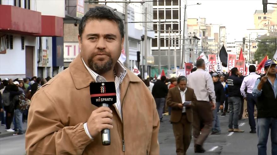 Marchas contra el gobierno en Ecuador