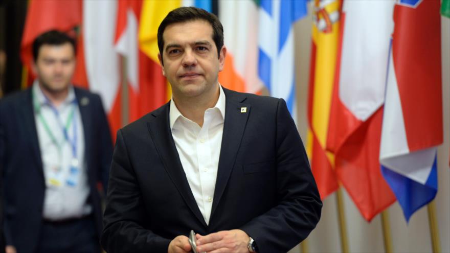 El primer ministro de Grecia, Alexis Tsipras en Bruselas (Bélgica). 17 de marzo de 2016