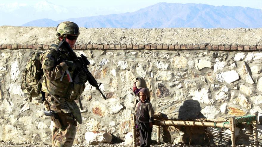 Una soldado estadounidense en Irak.