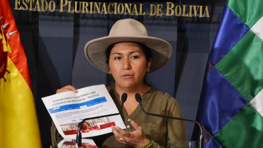 La ministra de Comunicación boliviana, Marianela Paco.