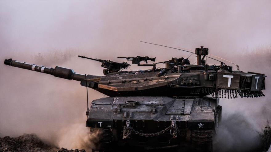 Un tanque Merkava IV del ejército israelí.