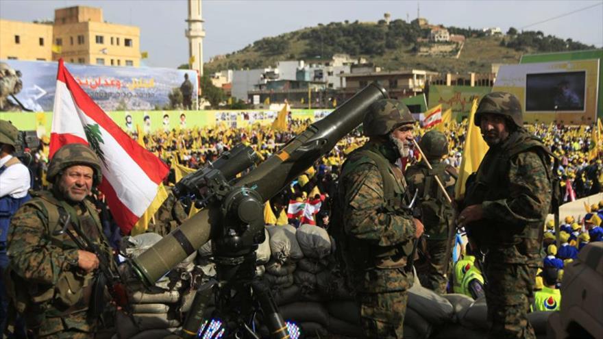 Combatientes del Movimiento de la Resistencia Islámica de El Líbano (Hezbolá).