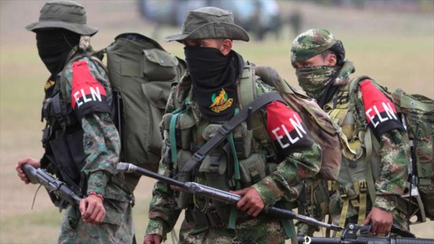 Miembros de la guerrilla colombiana Ejército de Liberación Nacional (ELN).