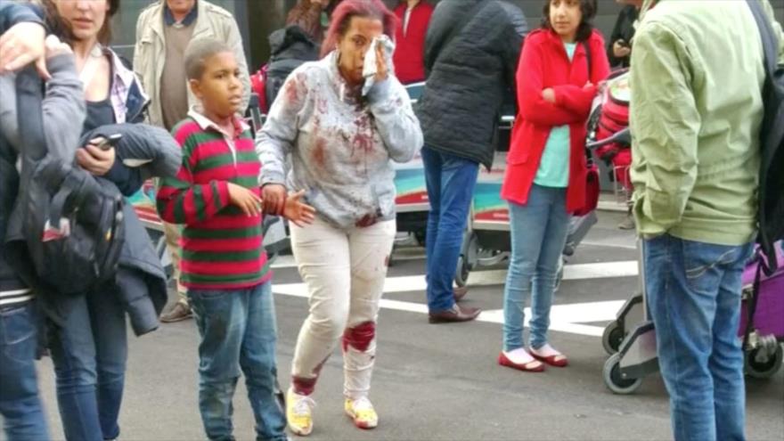 Una de las víctimas de los atentados en Bruselas, capital de Bélgica, el 22 de marzo de 2016.