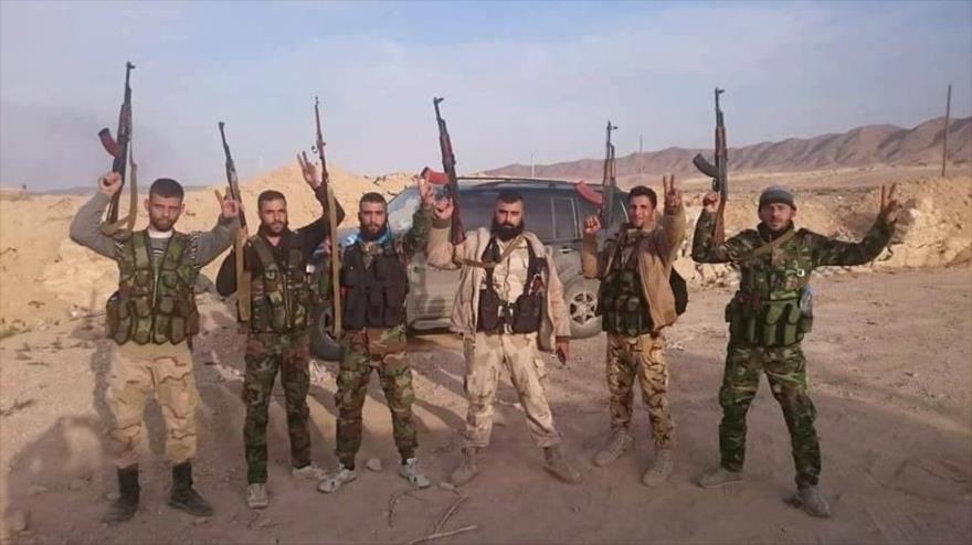 Fuerzas sirias leales al Gobierno del presidente Bashar al-Asad.