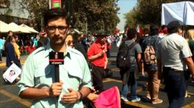 Masiva protesta en Chile para presionar por nueva ley laboral