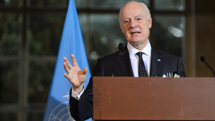 El enviado especial de Naciones Unidas para Siria, Staffan de Mistura.
