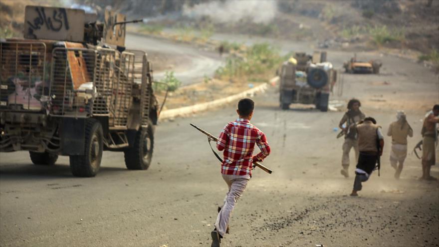 Milicianos yemeníes afines al expresidente fugtivo Abdu Rabu Mansur Hadi y apoyados por Arabia Saudí.