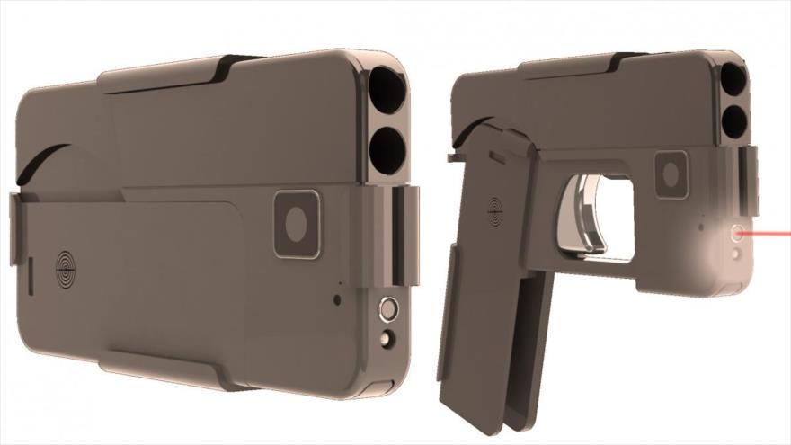 Un teléfono inteligente que se convierte en un arma real.