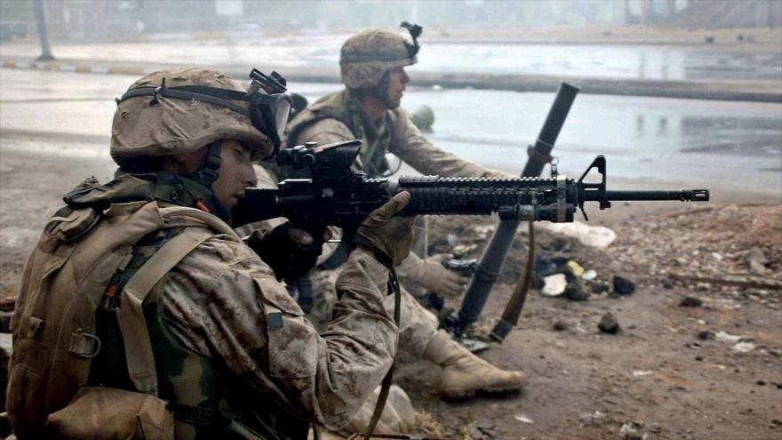Infantes de la Marina de Estados Unidos en Irak.