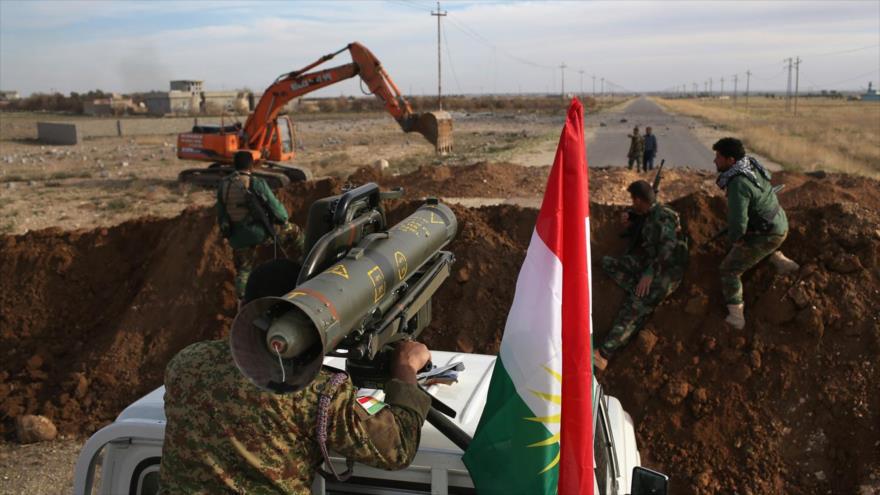 Las fuerzas kurdas iraquíes (los Peshmerga).