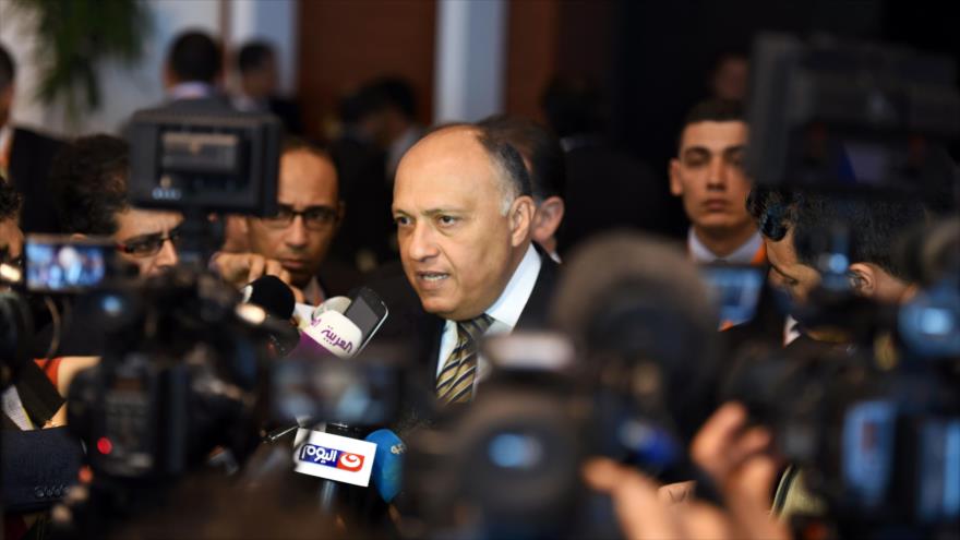  Sameh Shoukry, ministro de Exteriores de Egipto.
