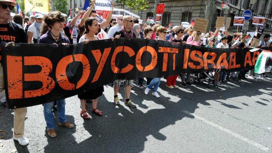Grupos propalestinos apoyan la campaña de Boicot, Desinversión y Sanciones (BDS) contra Israel.