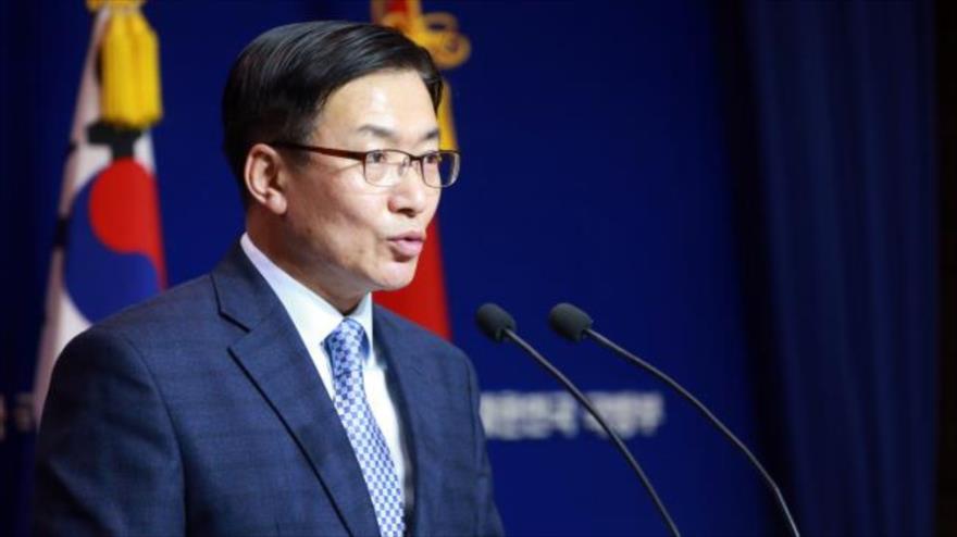 El portavoz del Ministerio de Defensa de Corea del Sur, Moon Sang-gyun.