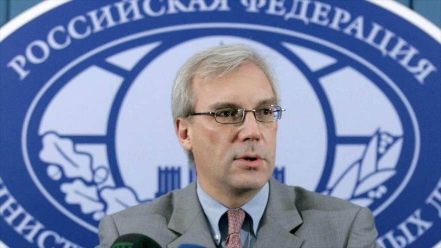 El embajador ruso ante la Organización del Tratado del Atlántico Norte (OTAN), Alexandr Grushkó.
