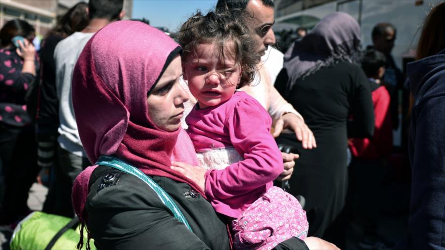 Refugiados sirios en el puerto griego de Piraeus, 31 de marzo de 2016.