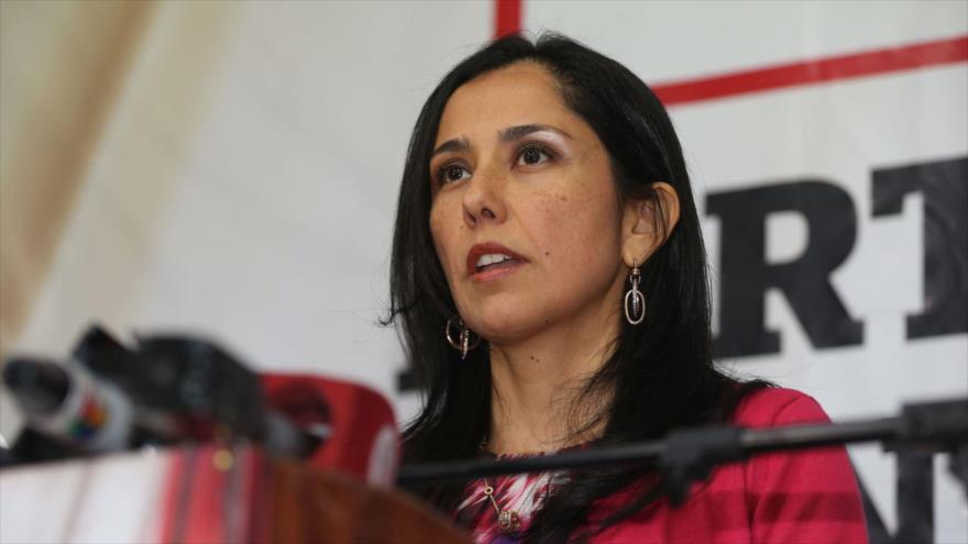 Primera dama y presidenta del Partido Socialista de Perú, Nadine Heredia.