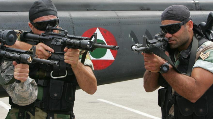 Miembros de las Fuerzas de Seguridad de El Líbano.