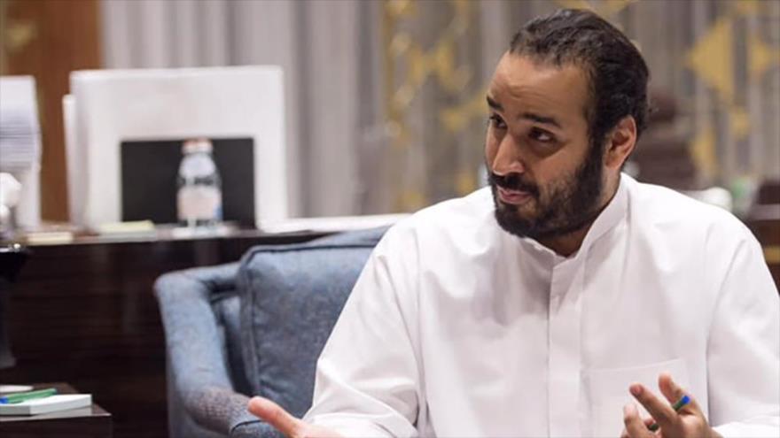 El príncipe heredero adjunto saudí, Mohamad bin Salman en una entrevista con Bloomberg.