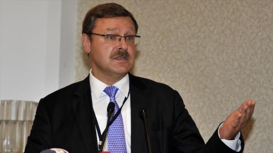 El presidente del Comité de Asuntos Exteriores del Consejo de la Federación de Rusia, Konstantin Kosachev.