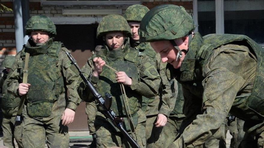 Zapadores del Centro Internacional Antiminas de las Fuerzas Armadas de Rusia.