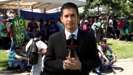 Campesinos y cooperativistas protestan en Paraguay