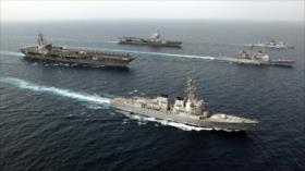 EEUU realiza su mayor maniobra naval en Oriente Medio