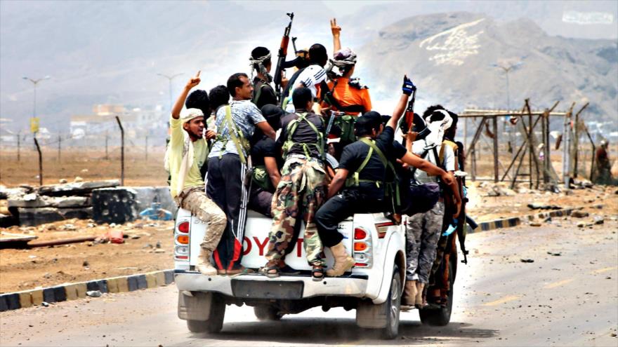 Mercenarios bajo mando de Arabia Saudí en Yemen.