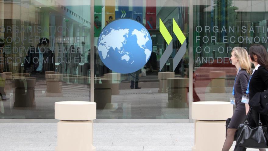 La sede de la Organización para la Cooperación y el Desarrollo Económico (OCDE) en París, capital francesa.