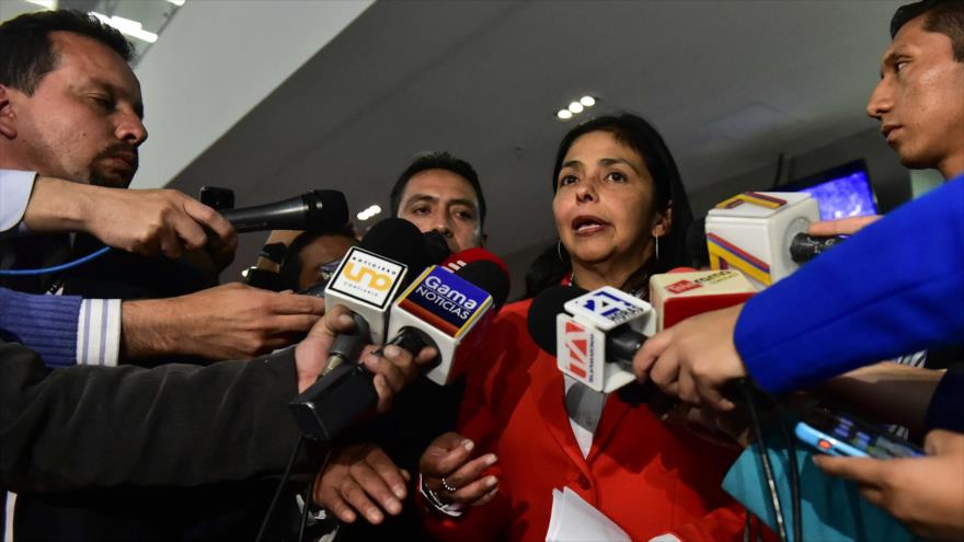 La canciller venezolana, Delcy Rodríguez.