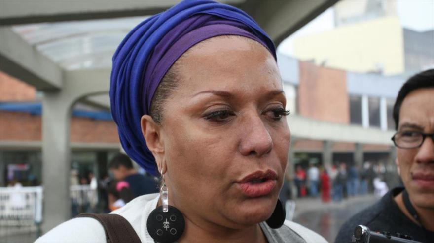La defensora de los derechos humanos y exsenadora colombiana, Piedad Córdoba.