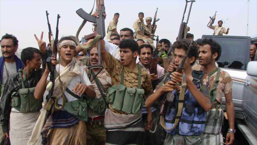 Militares yemeníes leales al expresidente fugitivo yemení Abdu Rabu Mansur Hadi.