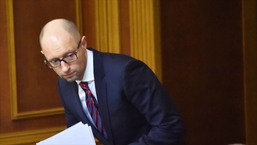 El hasta ahora primer ministro ucraniano, Arseni Yatseniuk.