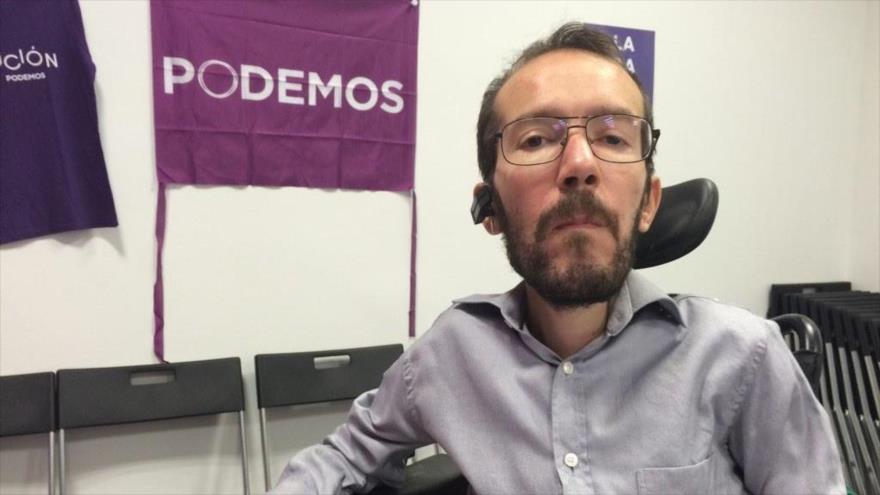 El secretario de la Organización de Podemos, Pablo Echenique.