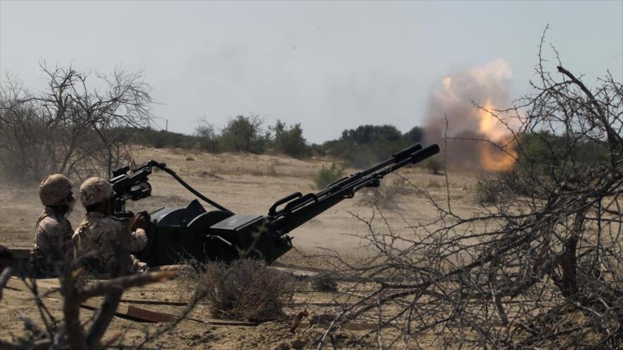 La maniobra Payambar Azam celebrada en febrero de 2016 en el sur de Irán.