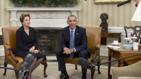Obama confía en que Rousseff superará la crisis política ‎