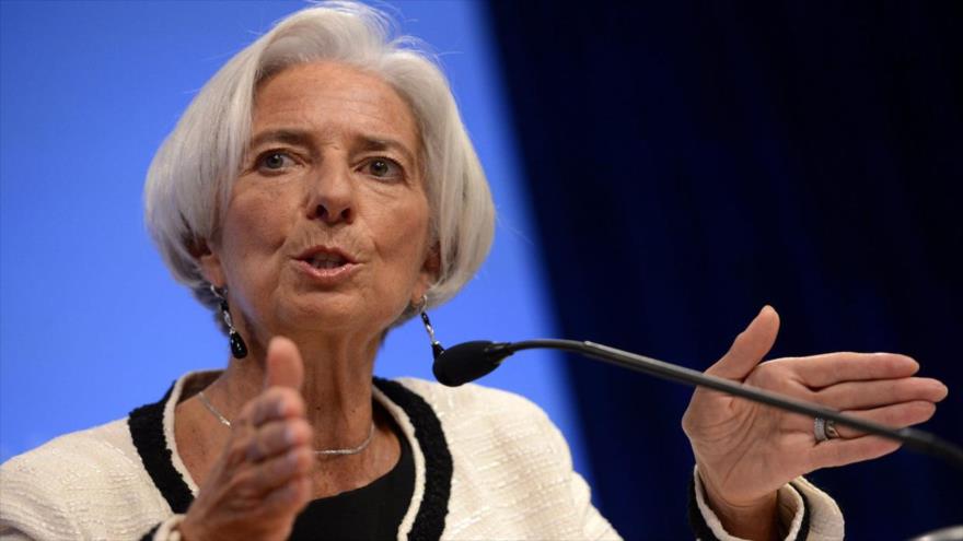 La jefa del Fondo Monetario Internacional (FMI), Christine Lagarde .