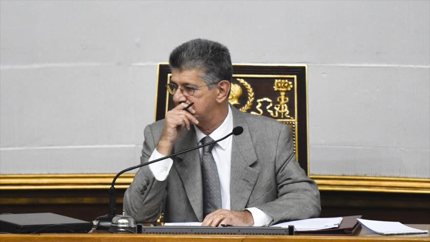 El presidente de la Asamblea Nacional (AN) de Venezuela, Henry Ramos Allup. 