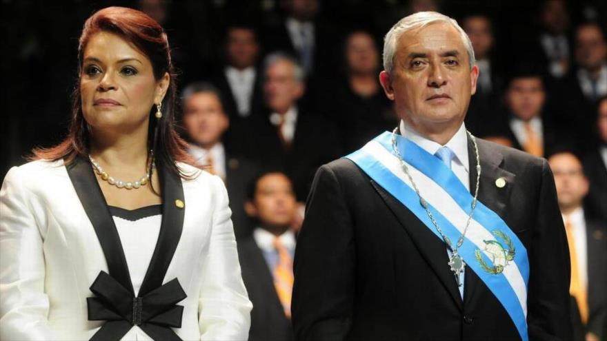 El expresidente de Guatemala Otto Pérez Molina y la exvicepresidenta Roxana Baldetti