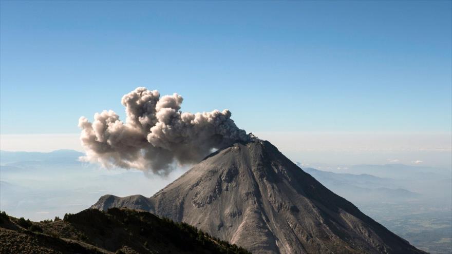 Volcán Colima en México.