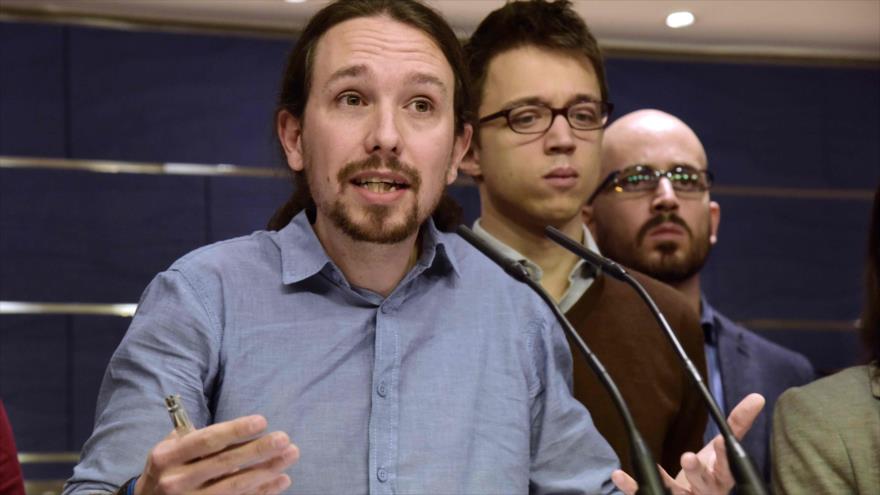 El secretario general del partido español Podemos, Pablo Iglesias.