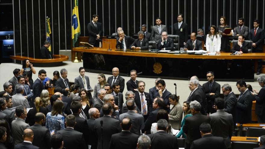 La Cámara de diputados de Brasil. 