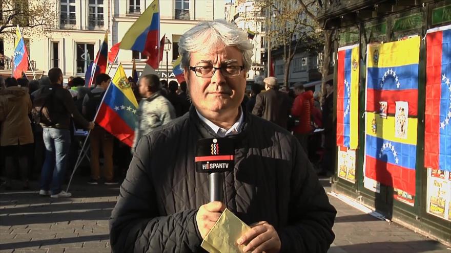 Franceses solidarios con la Revolución Bolivariana