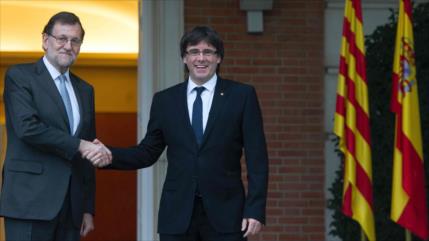 Mariano Rajoy se reúne con Carles Puigdemont en La Moncloa