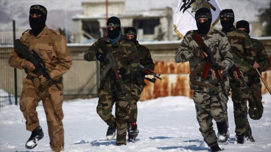 Integrantes del grupo terrorista sirio Ahrar al-Sham.