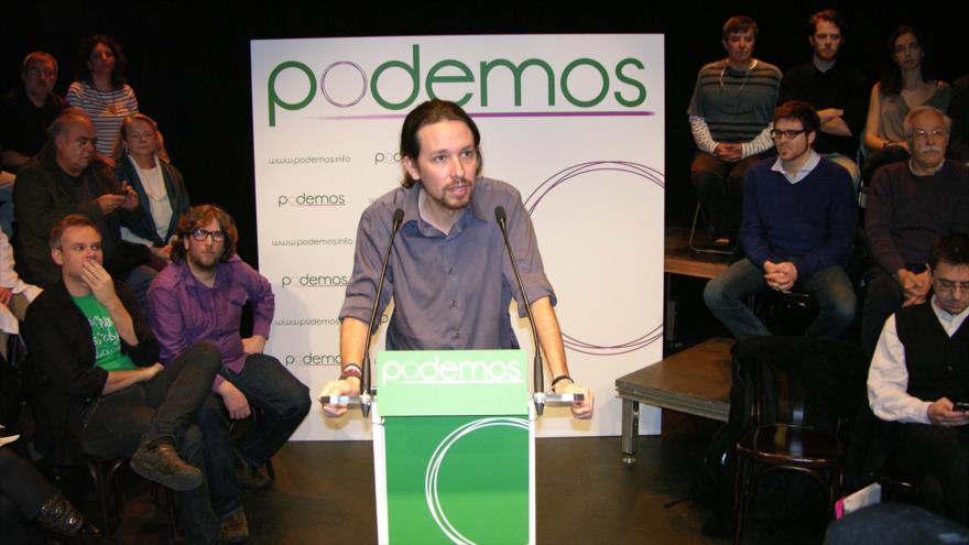 El secretario general del partido español Podemos, Pablo Iglesias.